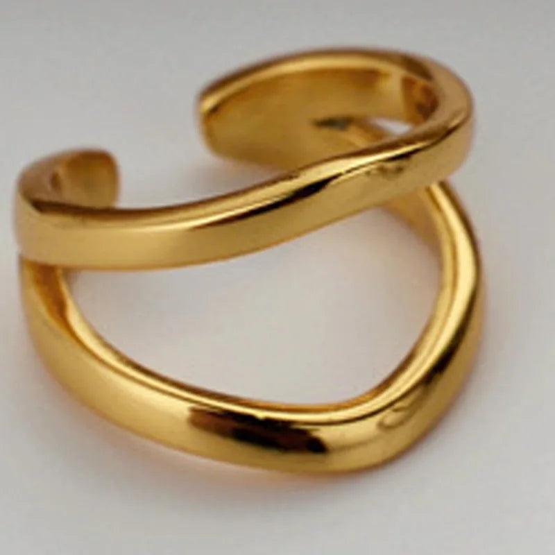 Thick Wire Irregular Earring E1015, 1 Piece