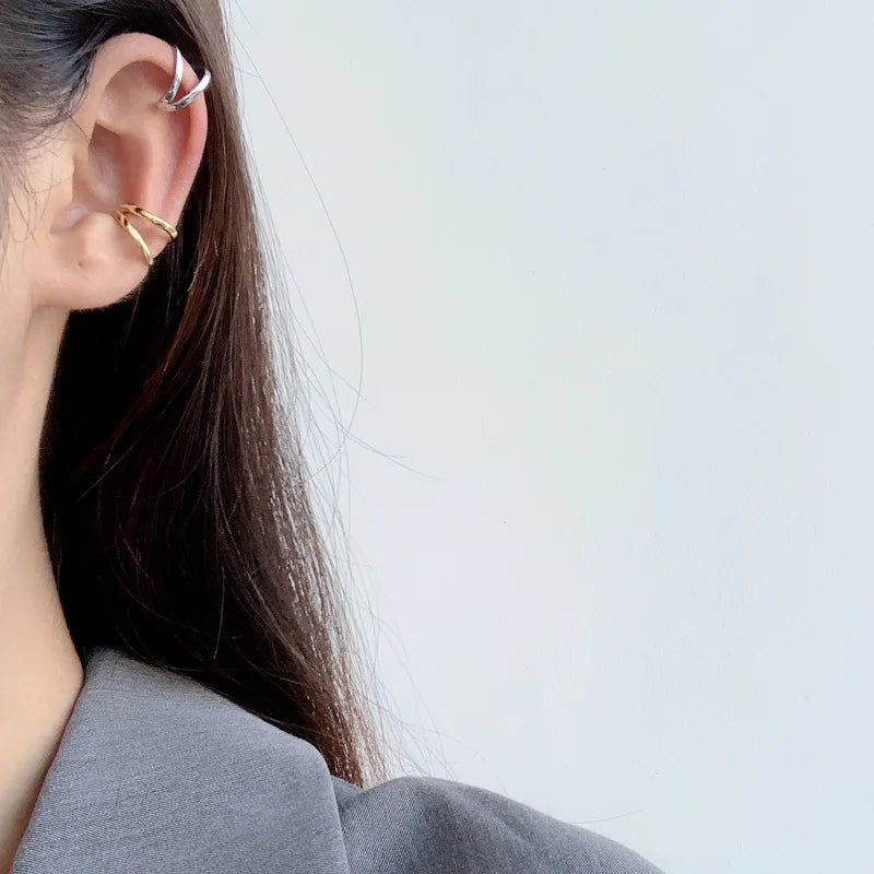 Thick Wire Irregular Earring E1015, 1 Piece