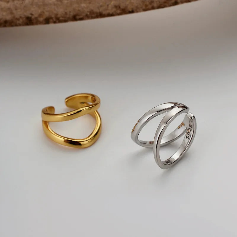 Thick Wire Irregular Earring E1015, 1 Piece