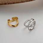 Thick Wire Irregular Earring E1015, 1 Piece