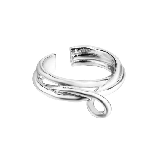 Thick Wire Wavy Ring R1114