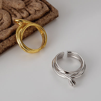 Thick Wire Wavy Ring R1114
