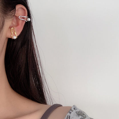 Shell Pearl Filigree Earrings E1074 1 Piece