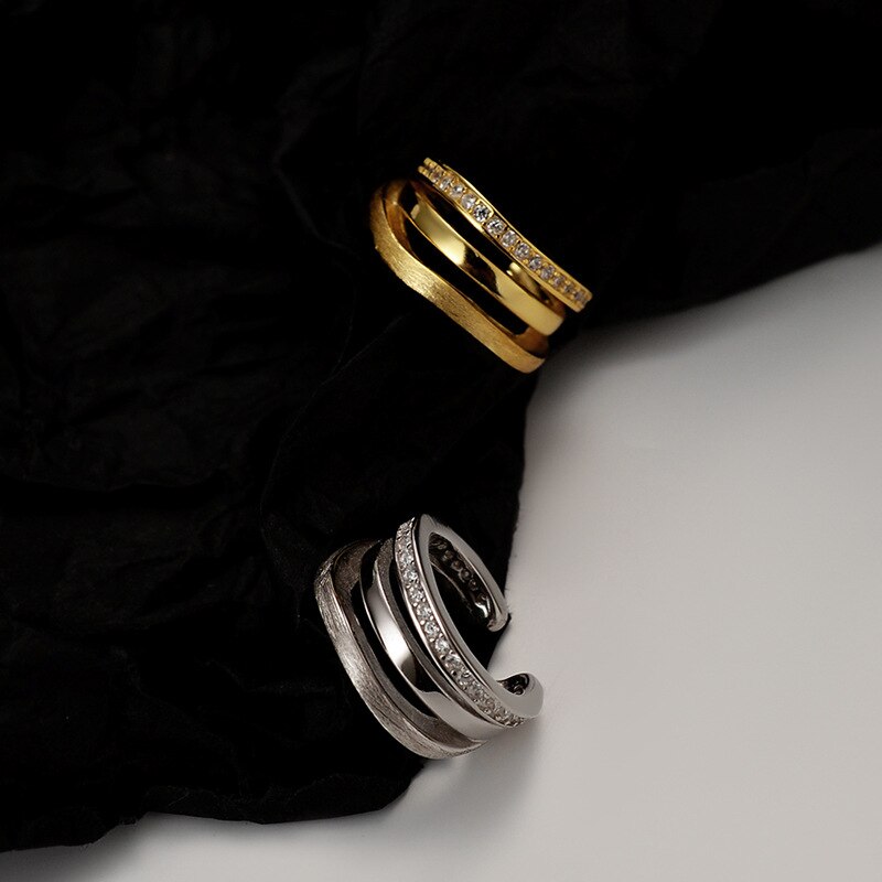 Multi Finish Strand Earrings E1061 1 Piece