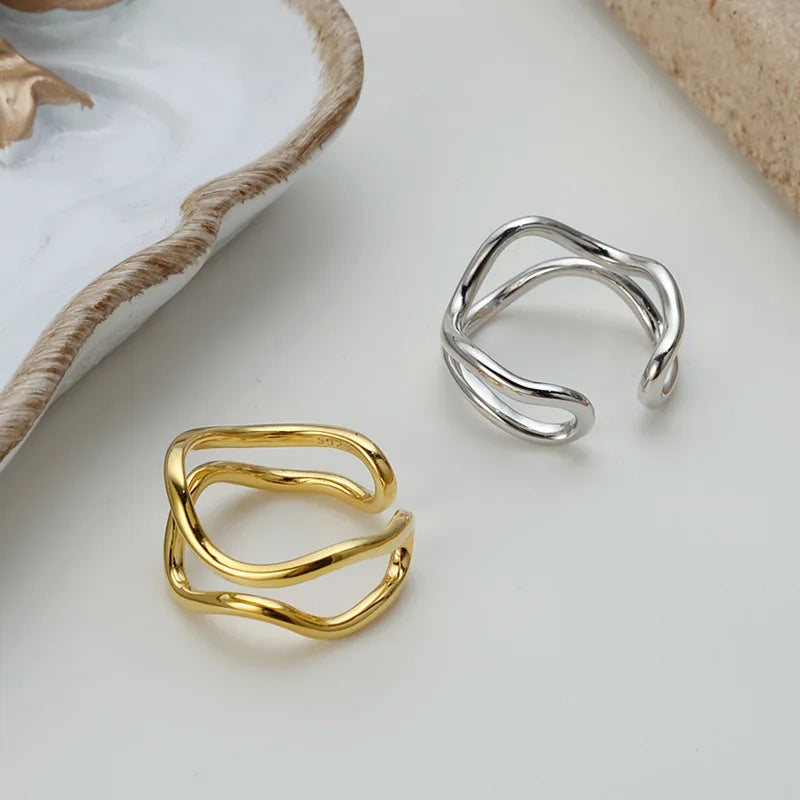 Wavy Wire Ring R1120