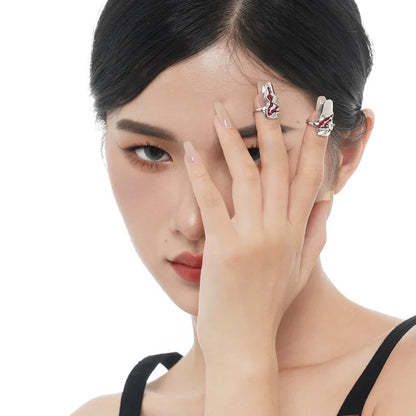 Wide Skull Irregular Ring R1204