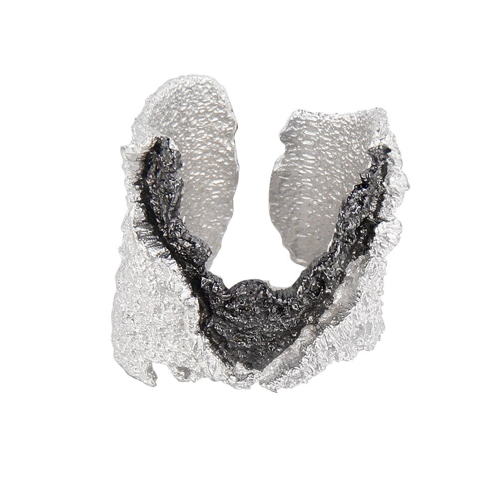 Wide Two-tone Rugged Element Ring R1196