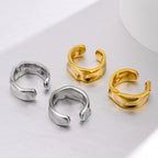 Thick Playful Open Earrings E1012 1 Piece