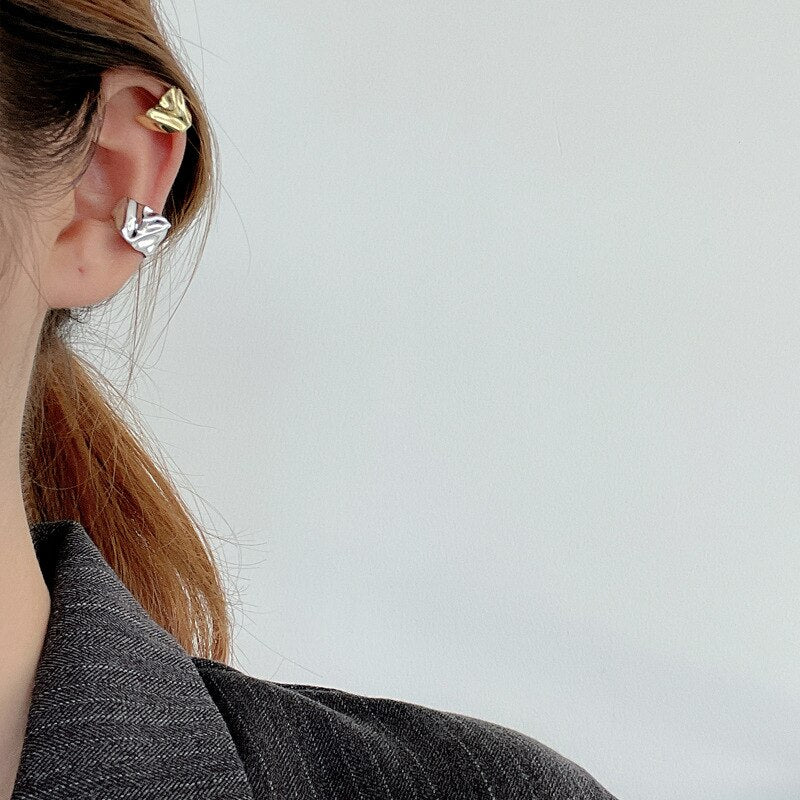 Wide Liquid Ear Cuff E1058 1 Piece