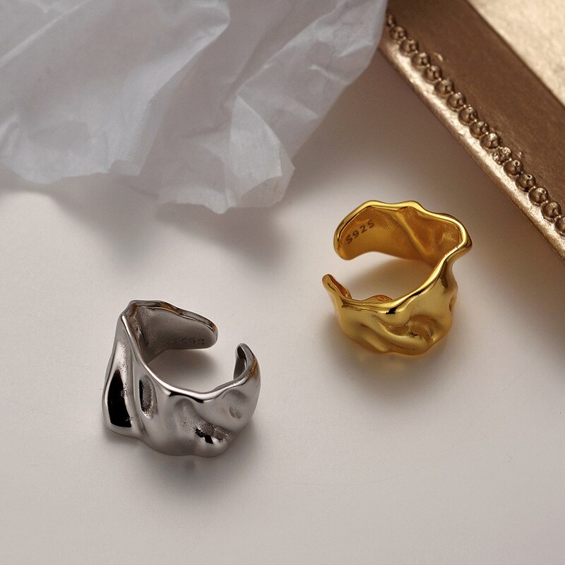 Wide Liquid Ear Cuff E1058 1 Piece