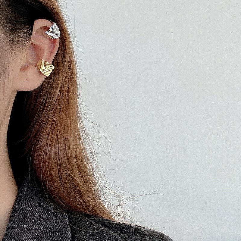 Wide Liquid Ear Cuff E1058 1 Piece