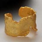 Wide Sanded Impressionist Ring R129