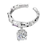 Zircon Charm Irregular Ring R1193