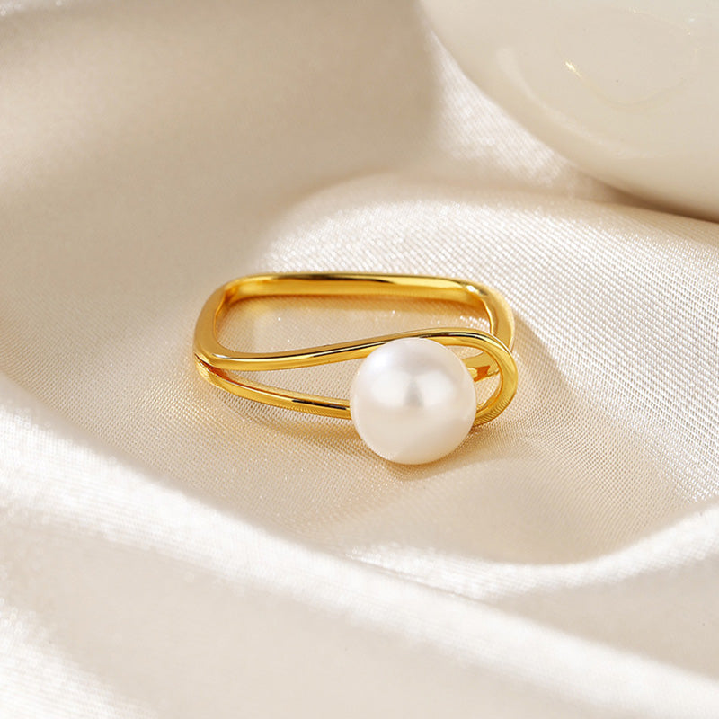 Freshwater Pearl Wire Ring RN1014