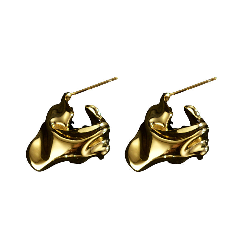 Thick Ruffled Ear Cuff E1234 1 Piece