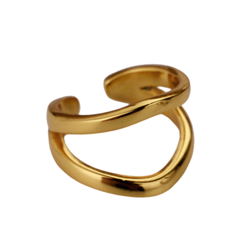 Thick Wire Irregular Earring E1015, 1 Piece