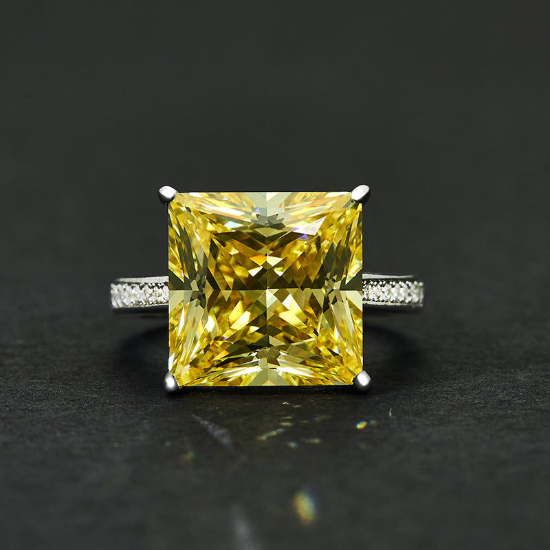 Bague de mariage en béryl jaune R0351