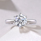 Round Solitaire Moissanite Ring
