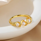 Freshwater Pearl Wire Ring RN1001