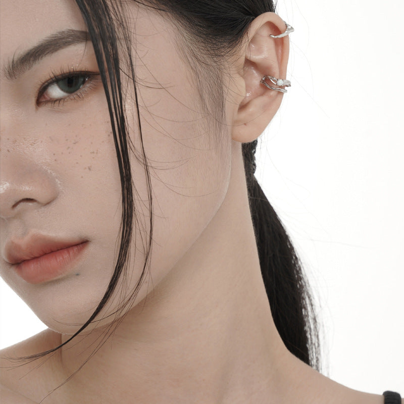 Opal Irregular Ear Cuff E1134, 1 Piece