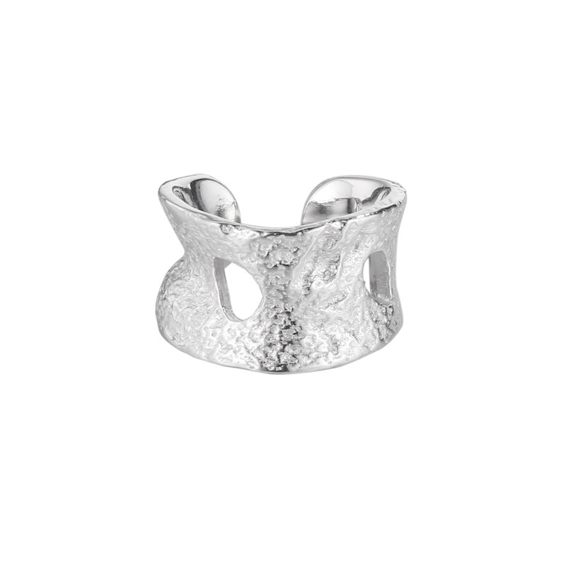 Textured Hole Ear Cuff E1072 1 Piece