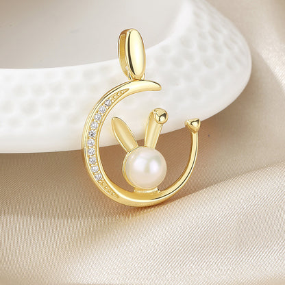 Freshwater Pearl Bunny Pendant Only PN1024
