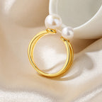 Freshwater Pearl Split Ring RN1021