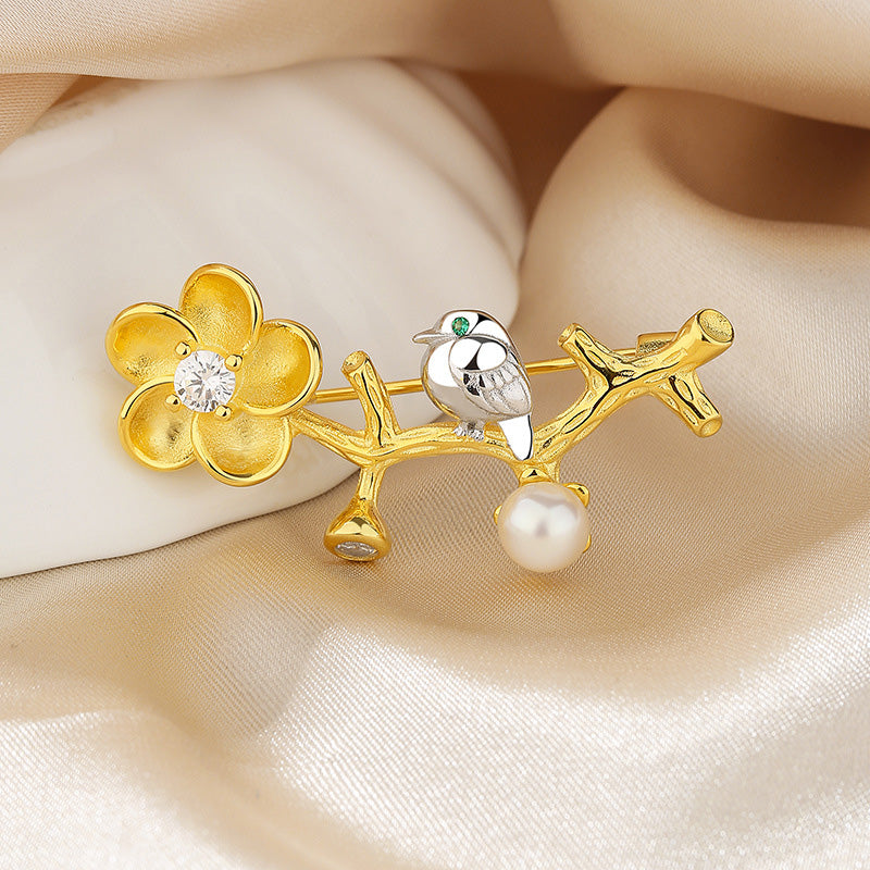 Freshwater Pearl Twig Floral Pendant Only PN1028