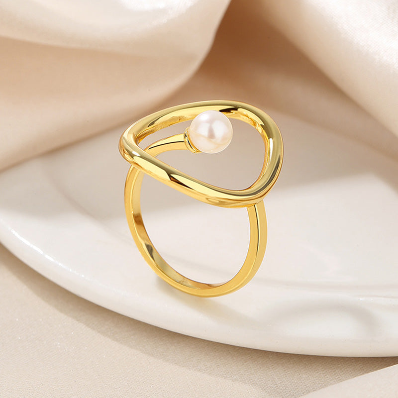 Freshwater Pearl Wire Ring RN1025