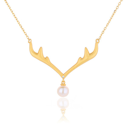 Freshwater Pearl Antlers Necklace PN1027