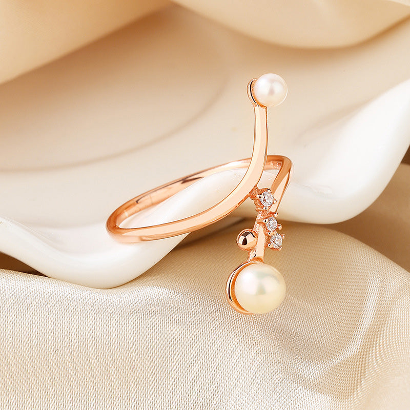 Freshwater Pearl Floral Ring RN1022