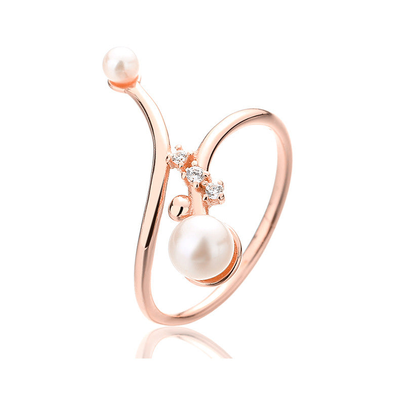 Freshwater Pearl Floral Ring RN1022