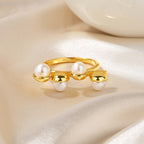 Freshwater Pearl Floral Ring RN1013