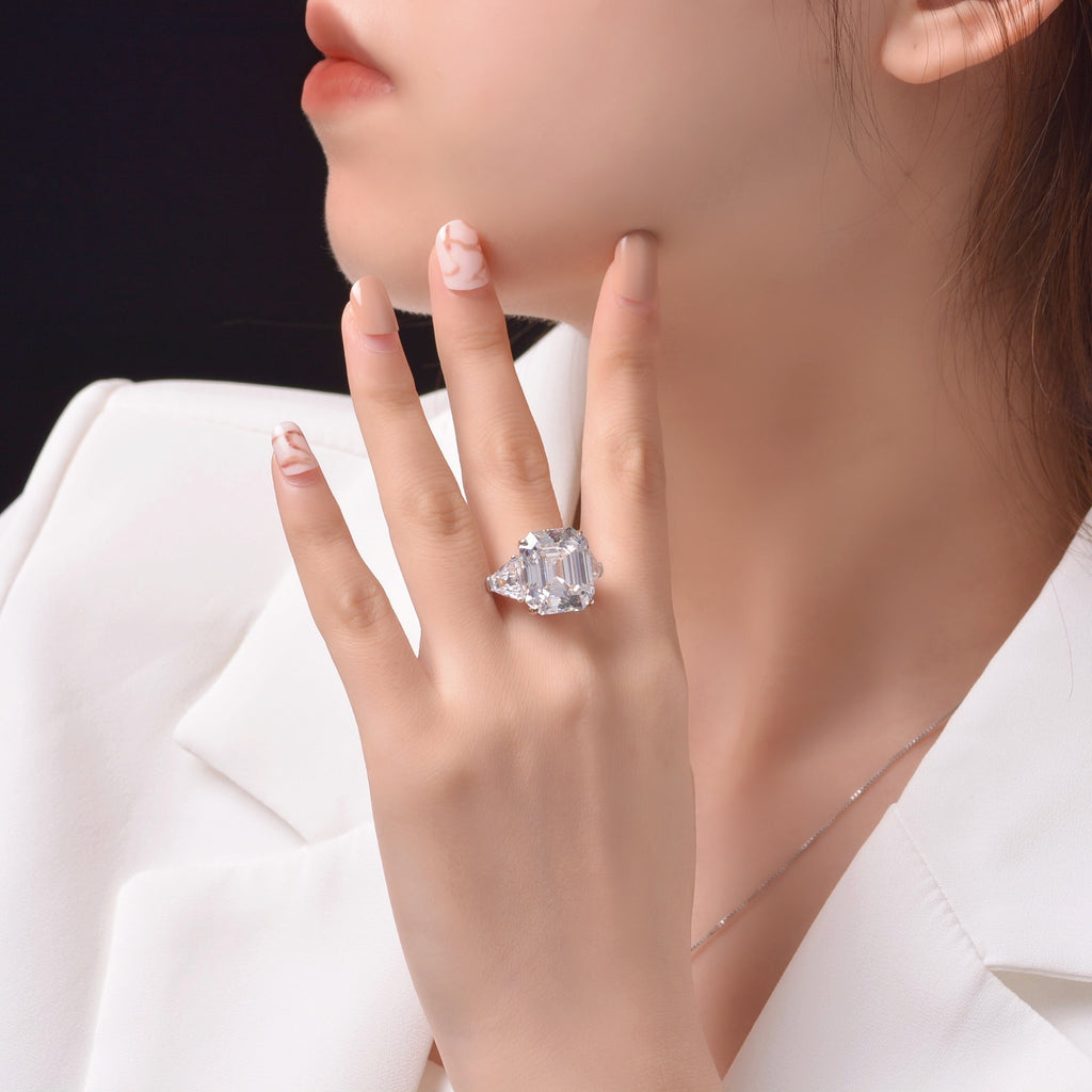 Fluorite Morganite Wedding Ring R0311