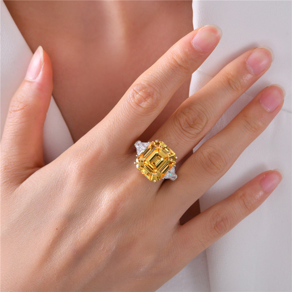 Fluorite Morganite Wedding Ring R0311