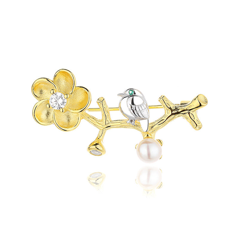 Freshwater Pearl Twig Floral Pendant Only PN1028