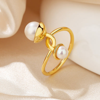 Freshwater Pearl Floral Ring RN1010