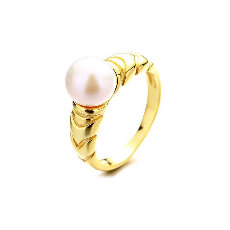 Freshwater Pearl Solitaire Ring RN1005