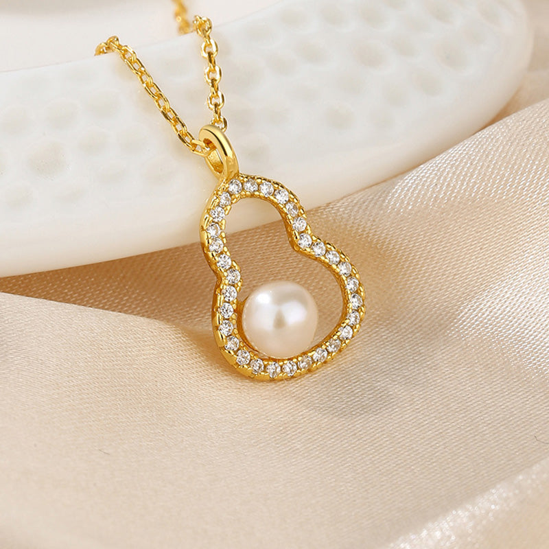 Freshwater Pearl Gourd Necklace PN1022