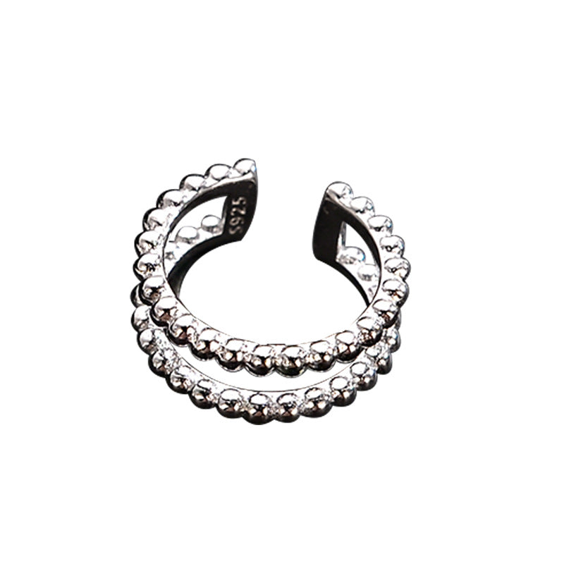 Beaded Wire Clip-on Earring E1102, 1 Piece