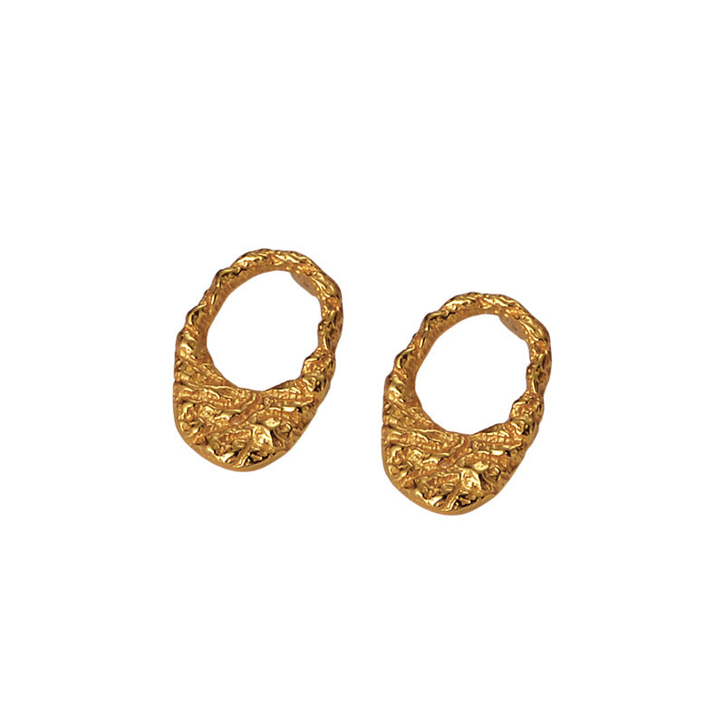 Hammered Hoop Earrings E1048