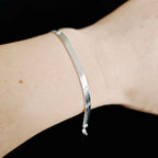 Flat Snake Chain Bracelet 4mm