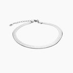 Flat Snake Chain Bracelet 4mm
