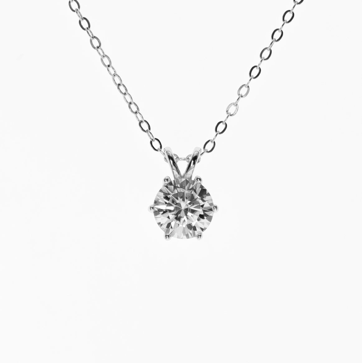 Solitiare Moissanite Pendant