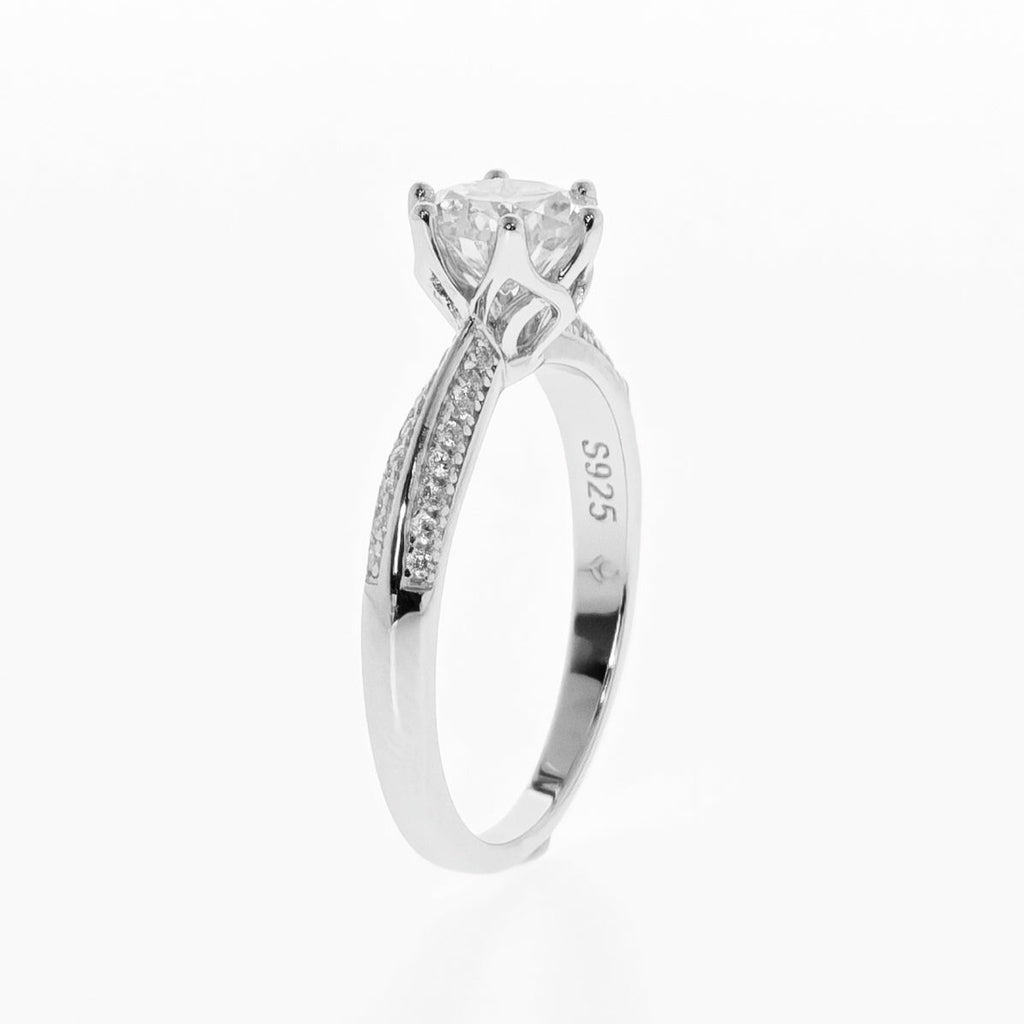 Micro Pave Solitaire Ring