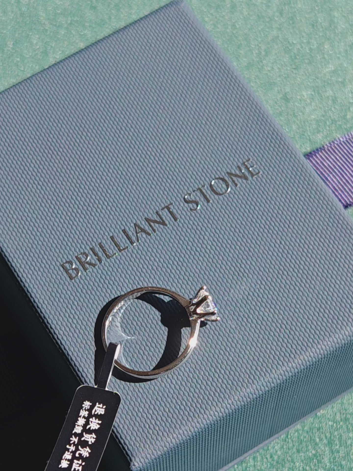 Round Solitaire Moissanite Ring