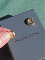 Marquise Moissanite Chunky Huggies