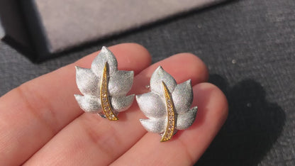 Silky Leaf Earrings 6448