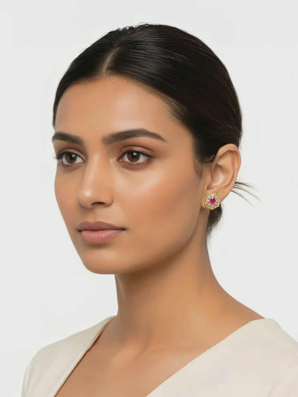 Filigree Ruby Earrings