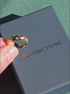 Star Moissanite Dome Ring